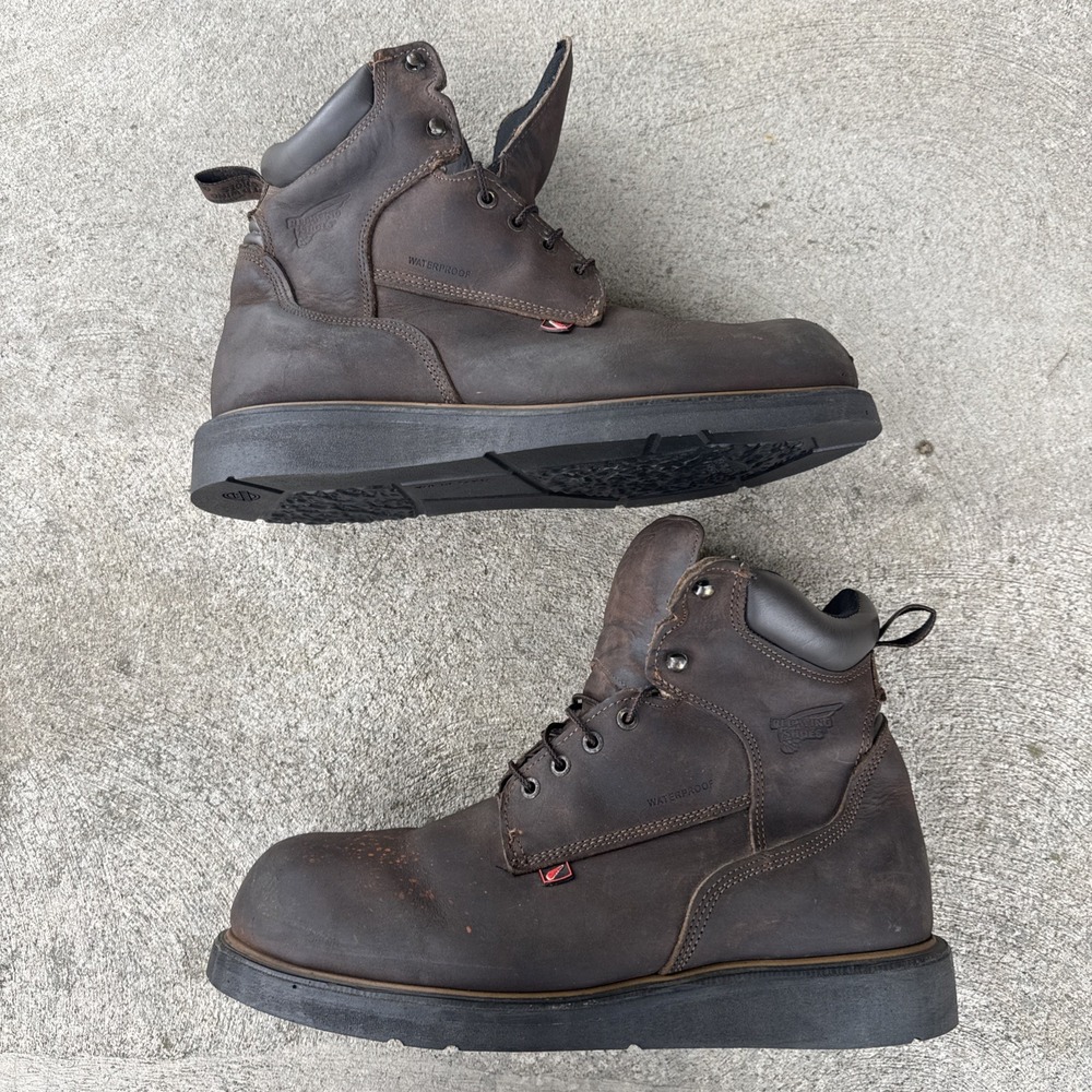 Red Wing 1204 Boots Dynaforce Soft Toe Waterproof Work Sz 13H Men's Made USA